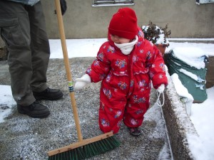 Découverte de la neige!!