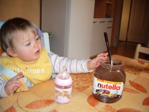 Ma première crêpe au Nutella :)